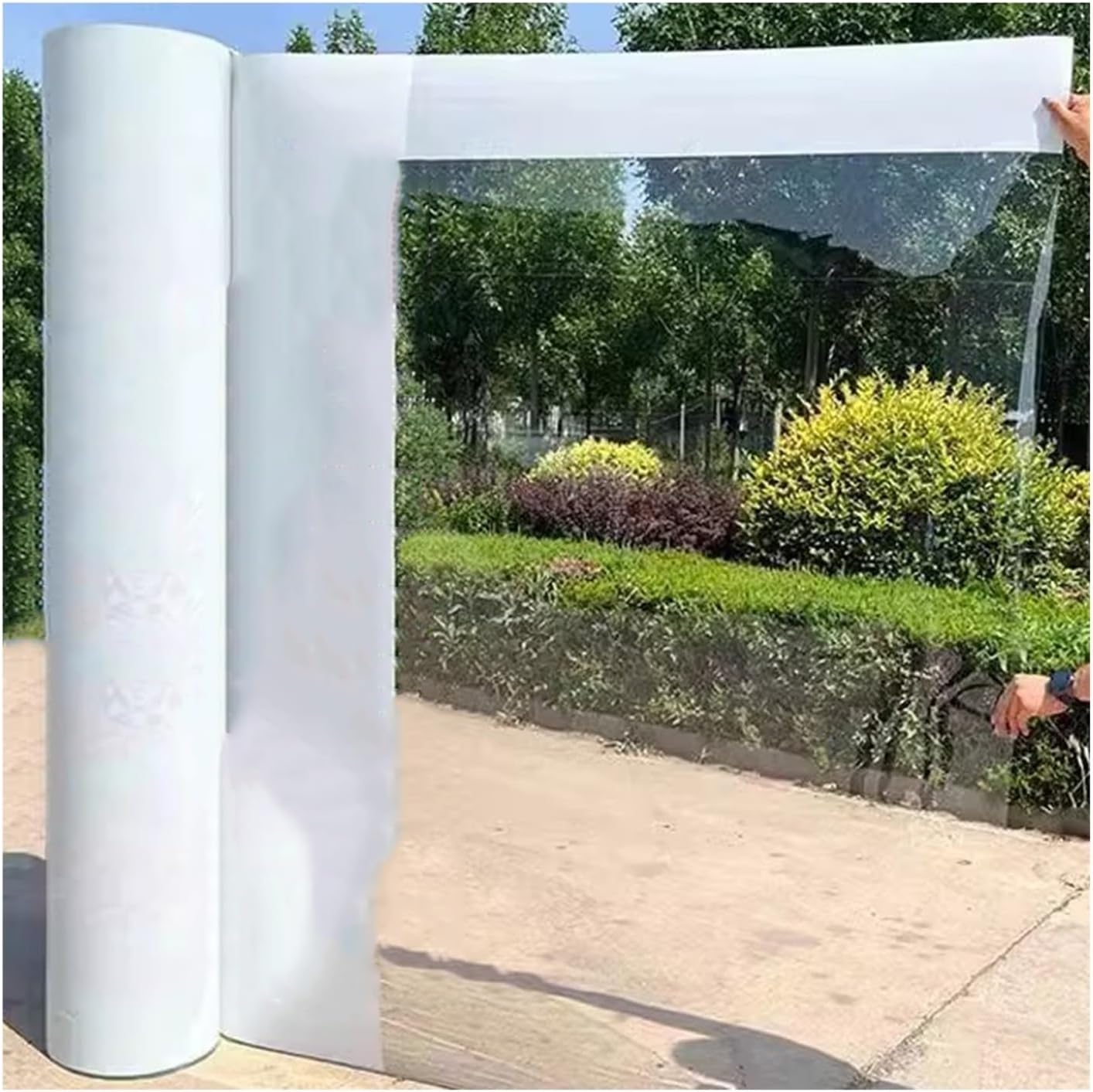 PC Endurance Board, Polycarbonate Plastic Sheet, Thicken 1.5 MM Clear Acrylic Impact Resistant Sunlight Plate, Garden Greenhouse Carports Canopies Covering ( Color : Clear , Size : 0.6x3M/23.63x118.14