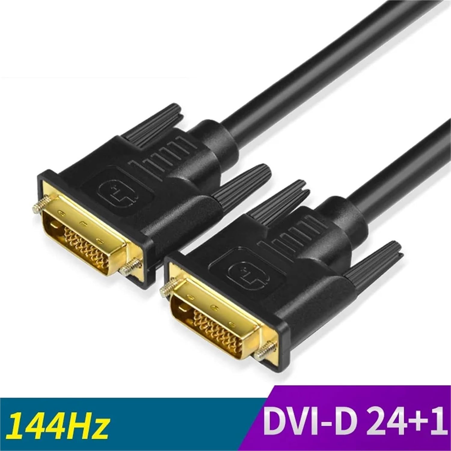 DVI Cable DVI-D 24+1 pin 1080P@144HZ 2K@60HZ Male to Male DVI to DVI Cable for Projector Laptop DVD HDTV Xbox 1.5m/3m/5m/8m(15m)