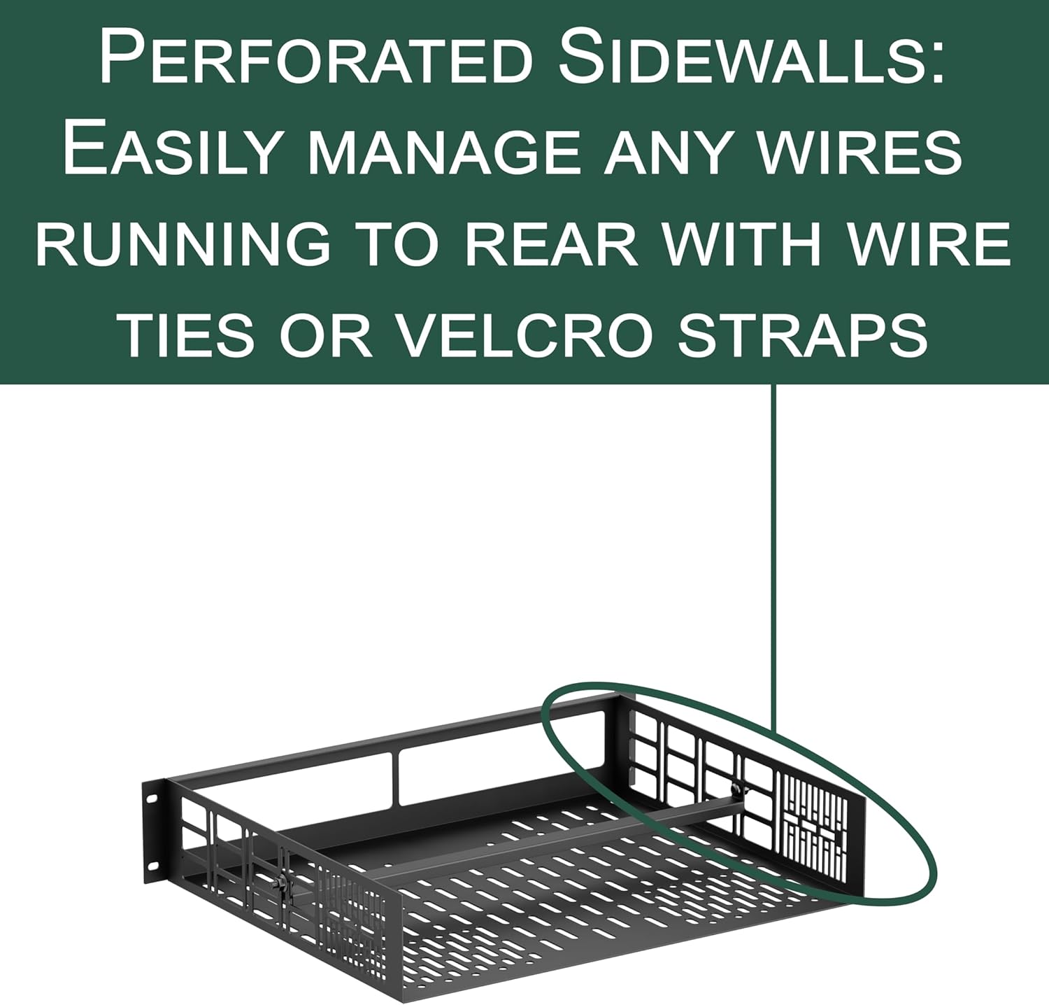 ynVISION.DESIGN Custom Rack Shelf Compatible with SONOS AMP | Rack Mountable (Pack of 1)