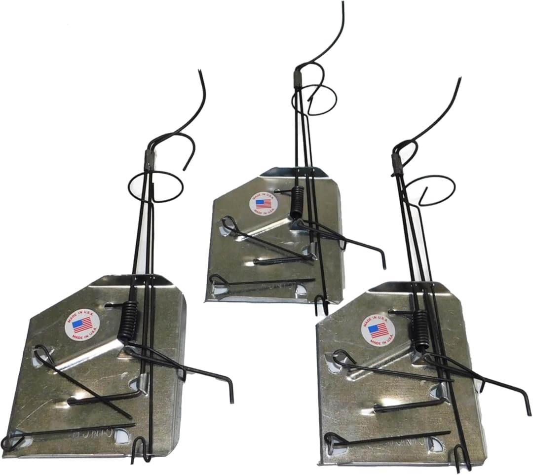 Cinch Gopher Trap Kit – Professional-Grade, Heavy-Duty Reusable Trap System for Gopher/Mole Control | Easy Set, Humane, No Chemicals, Ideal for Lawns, Gardens, and Farms | Made in USA (Large 3-Pack)