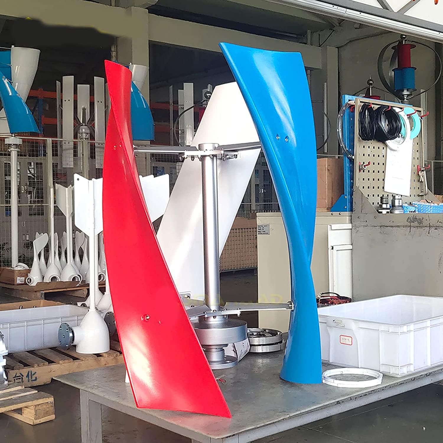 8000 W Vertical Magnetic Levitation Upright Wind Generator, 220 V Wind Turbine Three-Phase Permanent Magnet Suspension Motor for Home Ship