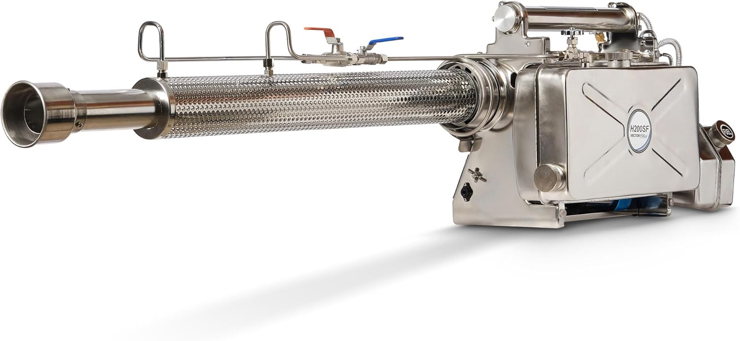 H200SF-SS Portable Thermal Fogger – 110V Stainless Steel Insect Fogger for Disinfectant, Mosquito Control – Heavy Duty Fog Machine for Outdoor Use