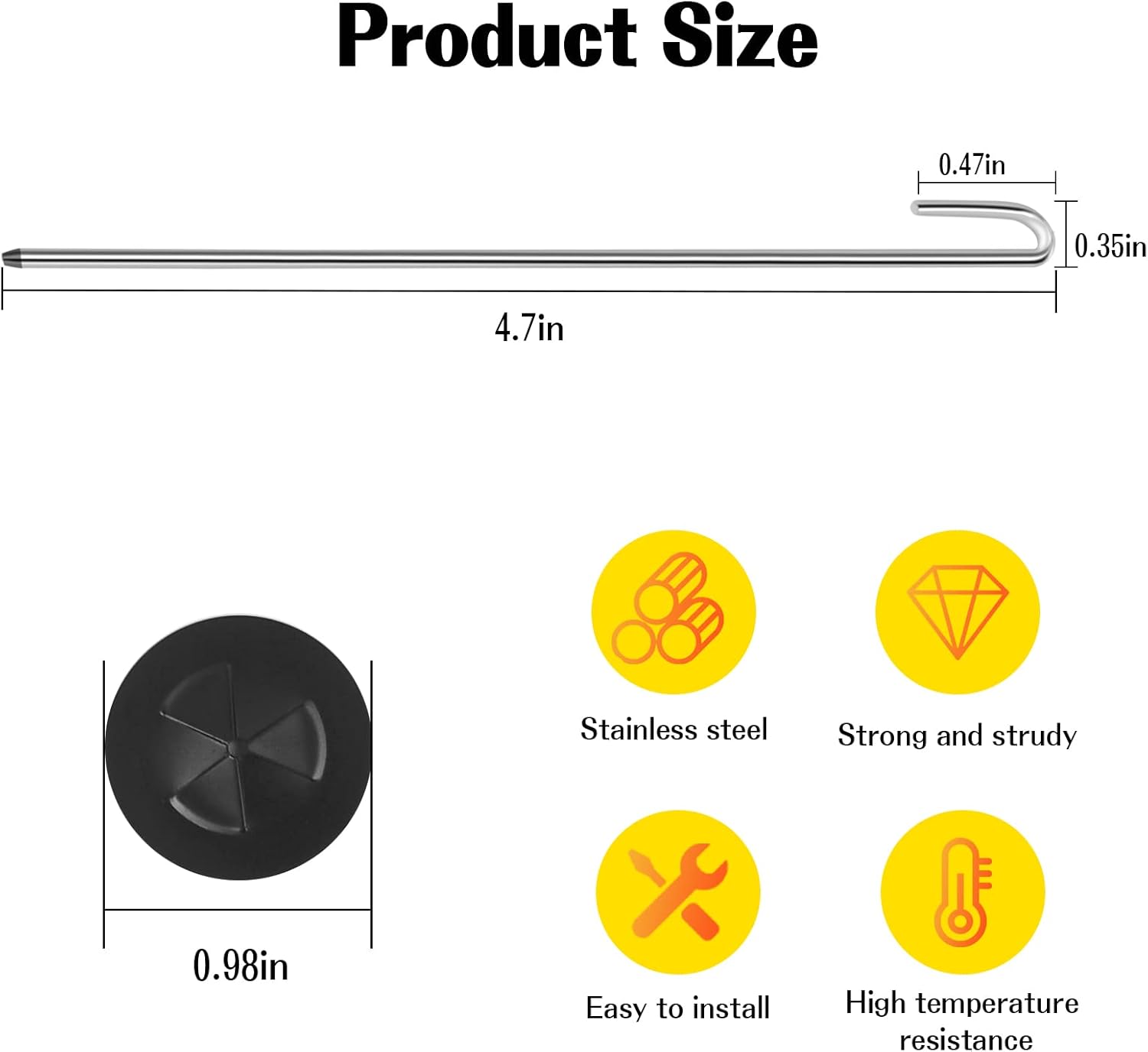 300 Sets Critter Guard Fasteners Clips for Solar Panel, Solar Panel Bird Guard Fasteners Clips for Attaching to Wire Mesh, Stainless Steel Solar Clips for Squirrel Proof Bird Fence