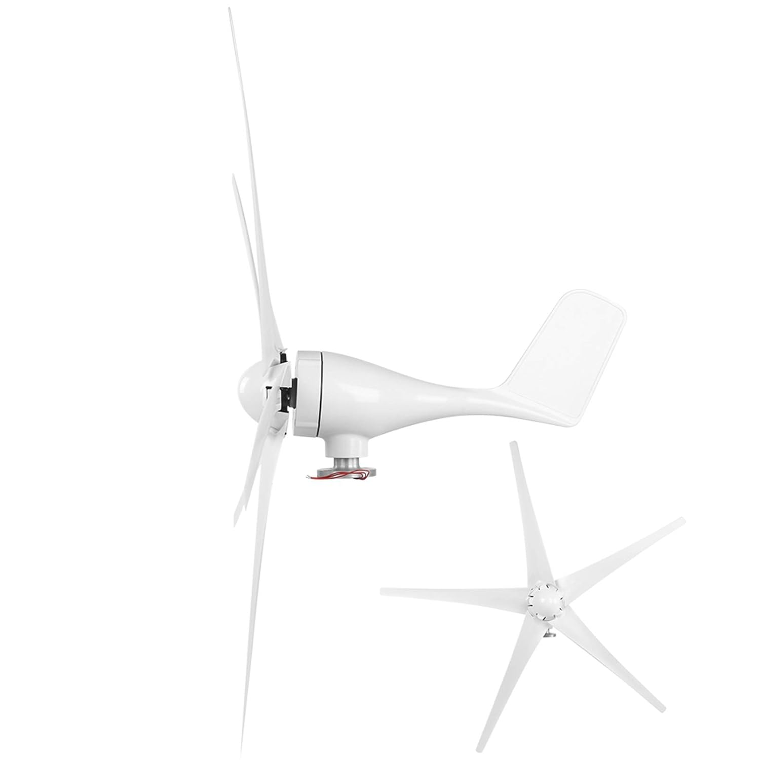 Wind Turbines, 5 Blade, Small Windmill Generator Industrial Supplies Machinery Equipmen (24V)