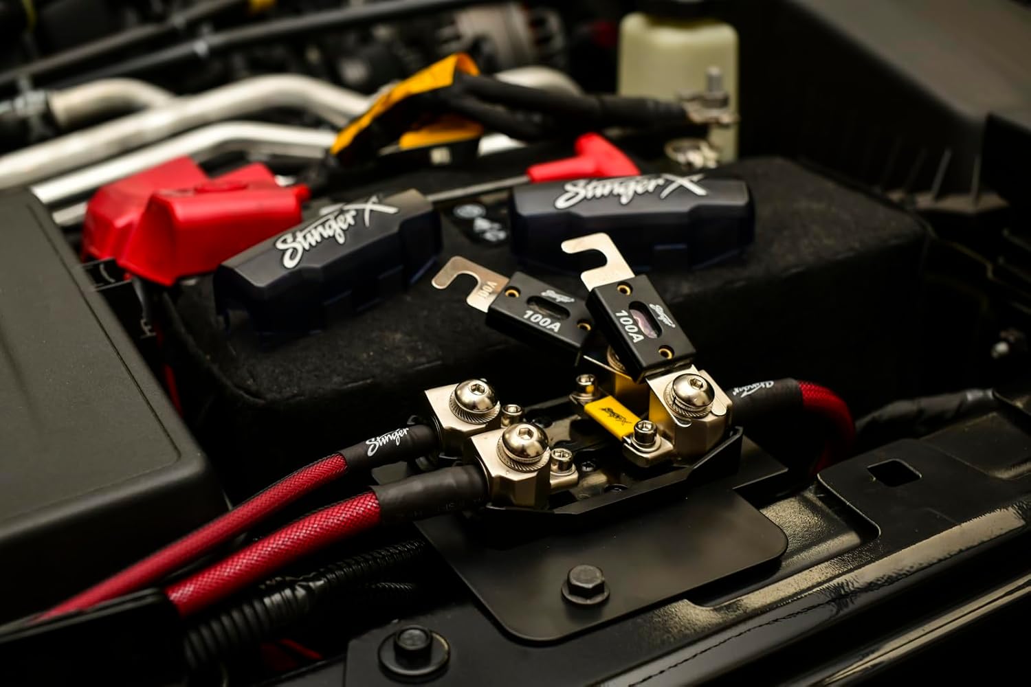 4 Gauge OFC Amplifier Wiring Kit for 2007-2021 Jeep Wrangler Unlimited by Stinger