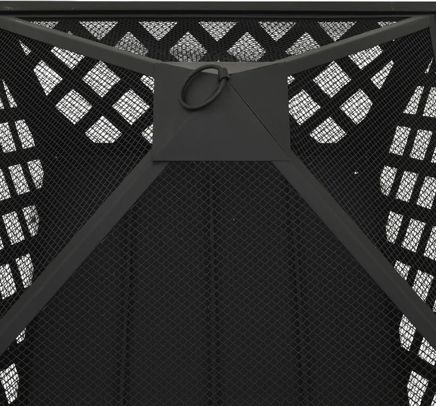 Zateety Fire Pit with Mesh Cover & Poker - 25.2