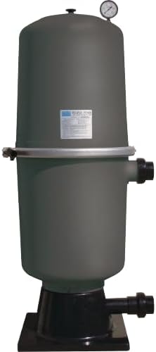 Waterco Fulflo TC400 Pool Filter, 400 Sq Ft, Tri-Cartridge Design with Glass Reinforced Tank, Pressure Gauge
