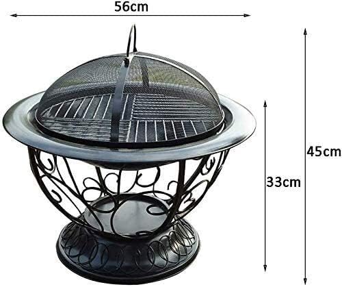 Fire Pits Outdoor Wood Burning Outdoor Fire Pits Fire Pit Indoor Stove Brazier Heating Household Carbon Stove Charcoal Outdoor Fire Grill with Cover BBQ Cooking for Outside Campingr