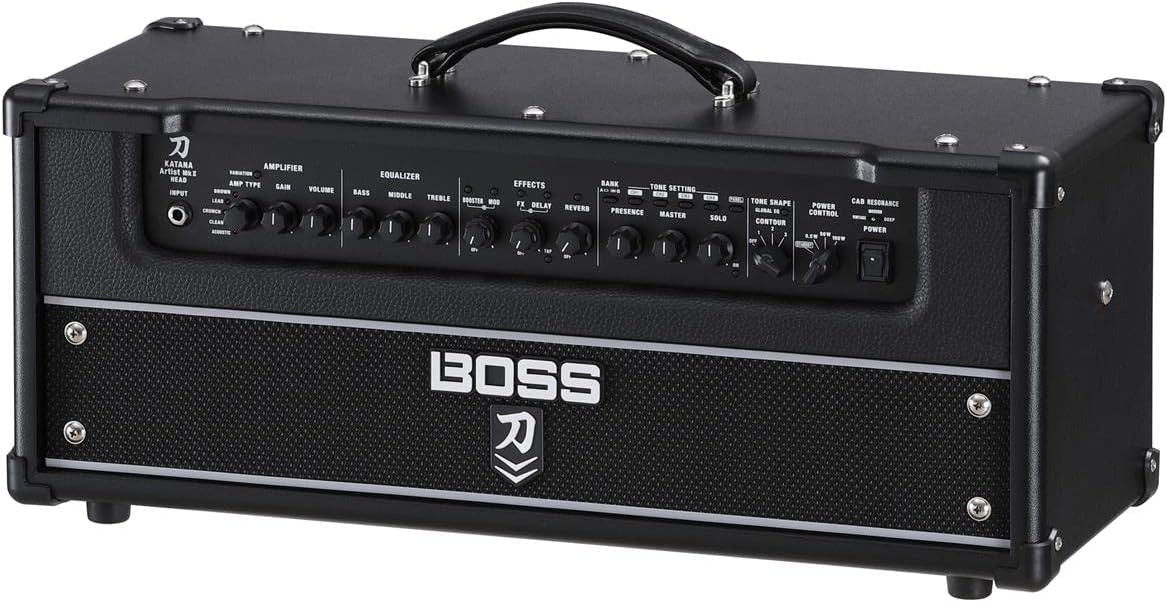 BOSS Katana-Artist MkII Head Guitar Amplifier | 100-Watt Amp Head with Premium Sound & Exclusive Onboard Tone-Shaping Tools | Custom Setups | BOSS Tone Studio Sound Customization | Dual Amp Support