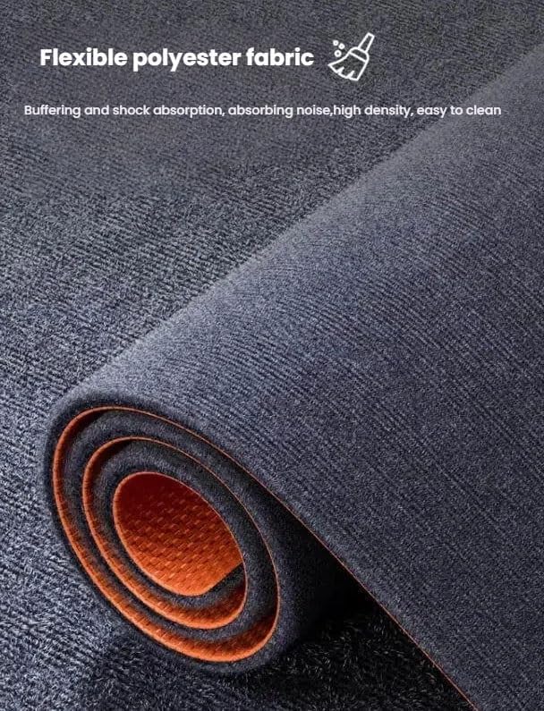Soundproof Carpet Non-Slip Pads,Sound Absorbing Rug Floor Mat,9mm Thick Carpet Acoustic Pads for Piano Drum(Blue,100x125cm/39.4x49.2in)