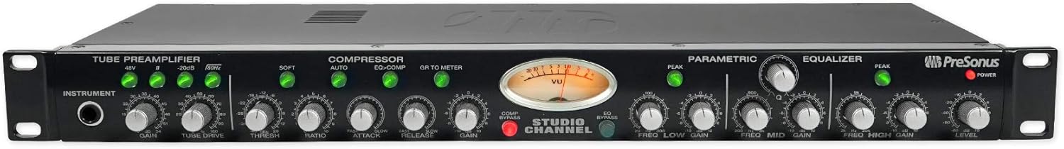 Presonus StudioChannel Studio Channel Recording Vacuum Tube Mic Preamp Strip