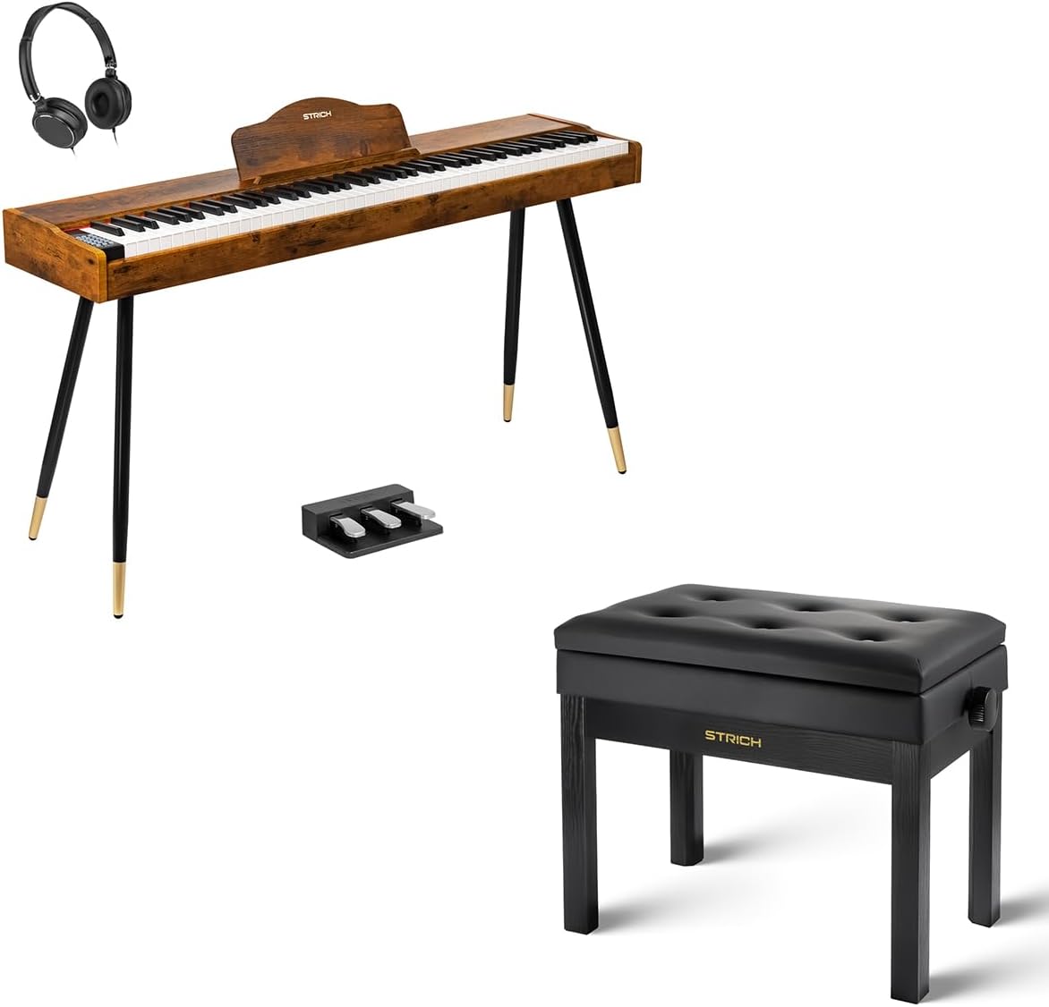 STRICH 88 Key Digital Piano & Piano Bench