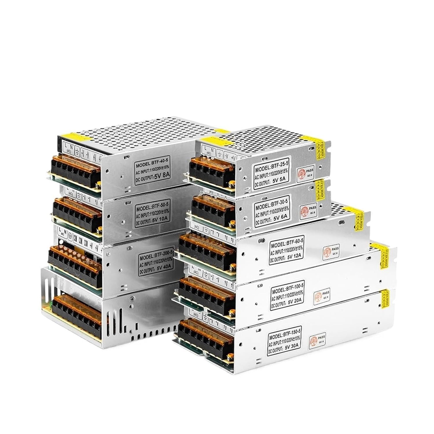 1pcs DC5V 2A 3A 4A 5A 8A 10A 12A 20A 30A 40A 60A Switch LED Power Transformer Adapter(5V 60A 300W)