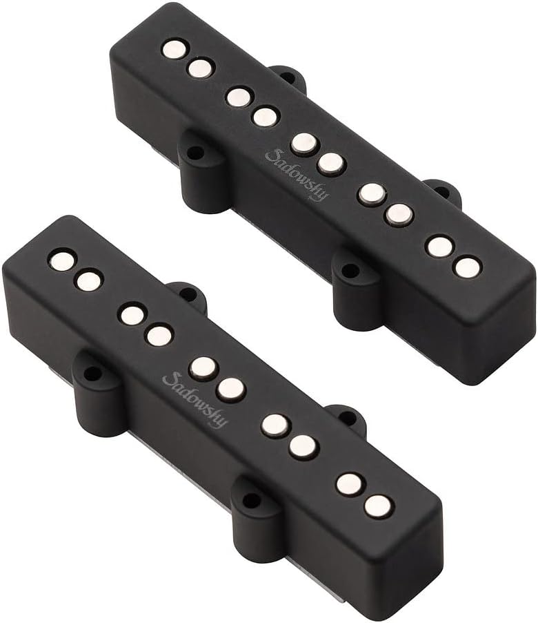 Sadowsky J/J-Style Bass Pickup Set (Alnico V/Alnico III), Noise-Cancelling, Split Coil, 5-String - Bridge & Neck (SAC PU J5 S NC)
