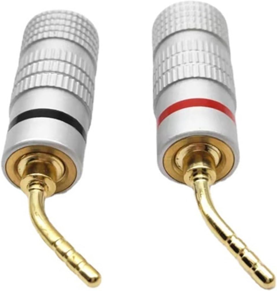 50Pcs/Lot 4MM Banana Male Audio Speaker Jack Amplifier Banana Terminal Connectors Banana Plugs(50 Pieces)