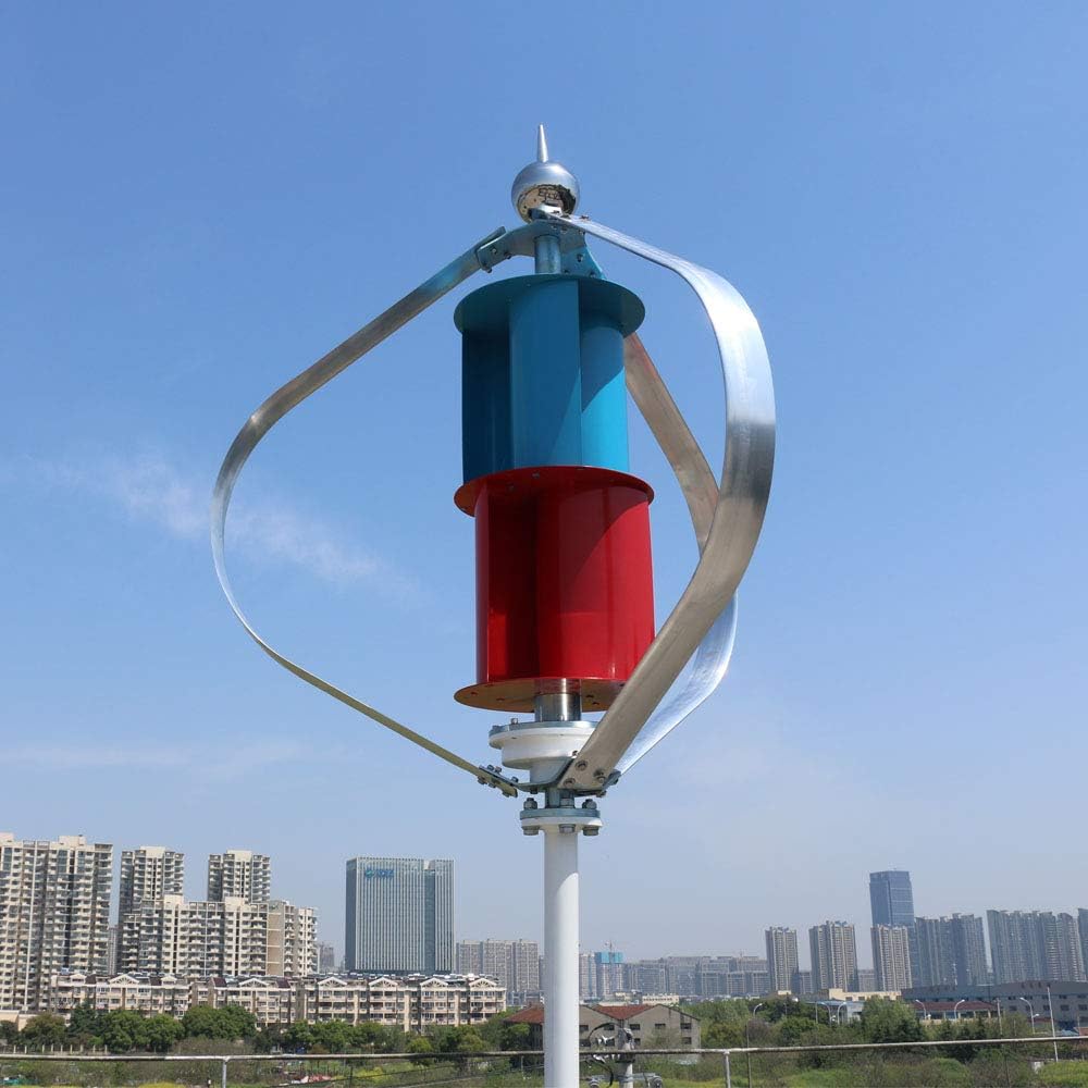 300w Vertical Axis Wind Turbine 1.3m Start Up 24v with Maglev Generator 200W 100W Packing with Controller (12V, 100W)