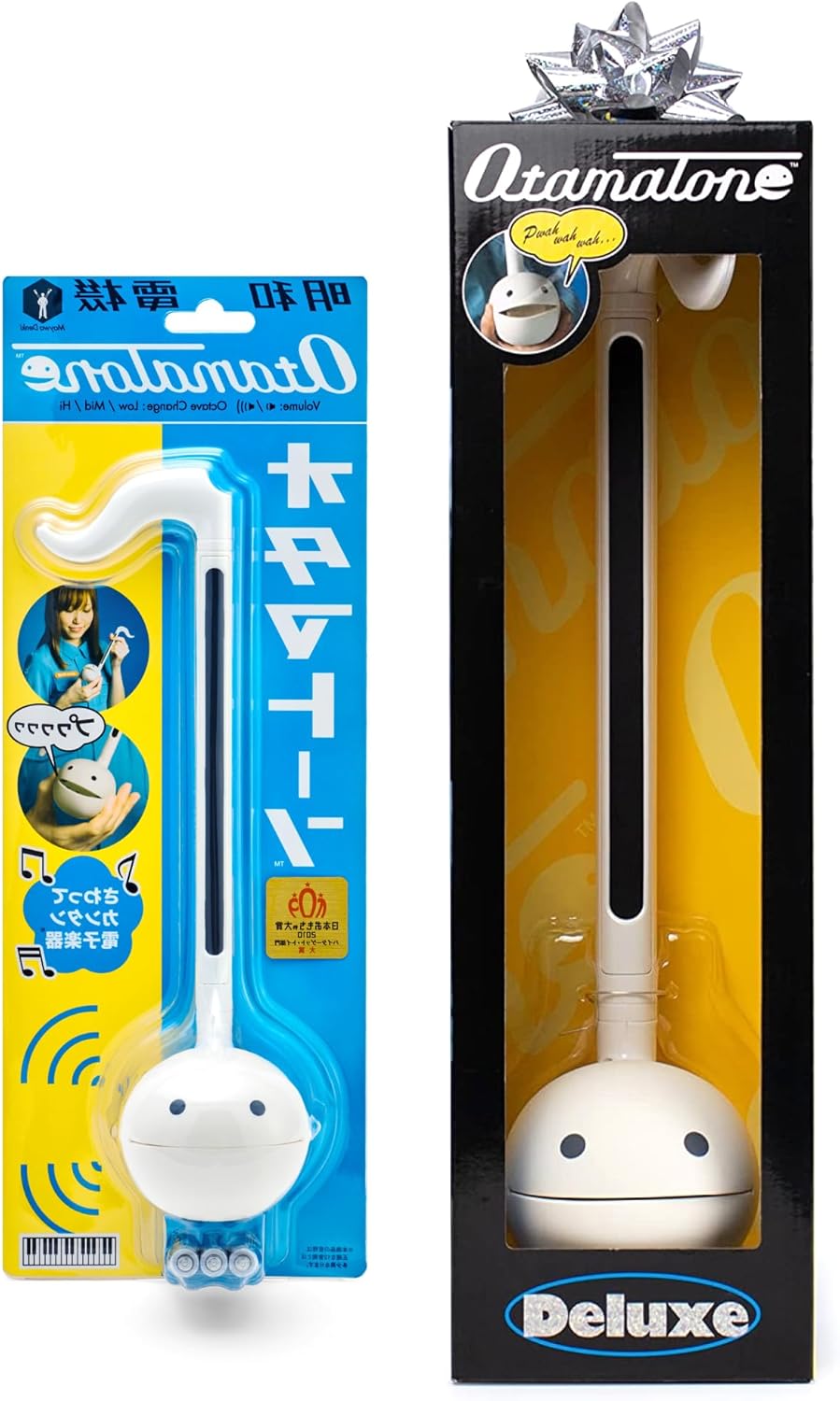 Otamatone White Electronic Musical Instrument Portable Synthesizer Collector's Set Deluxe + Regular