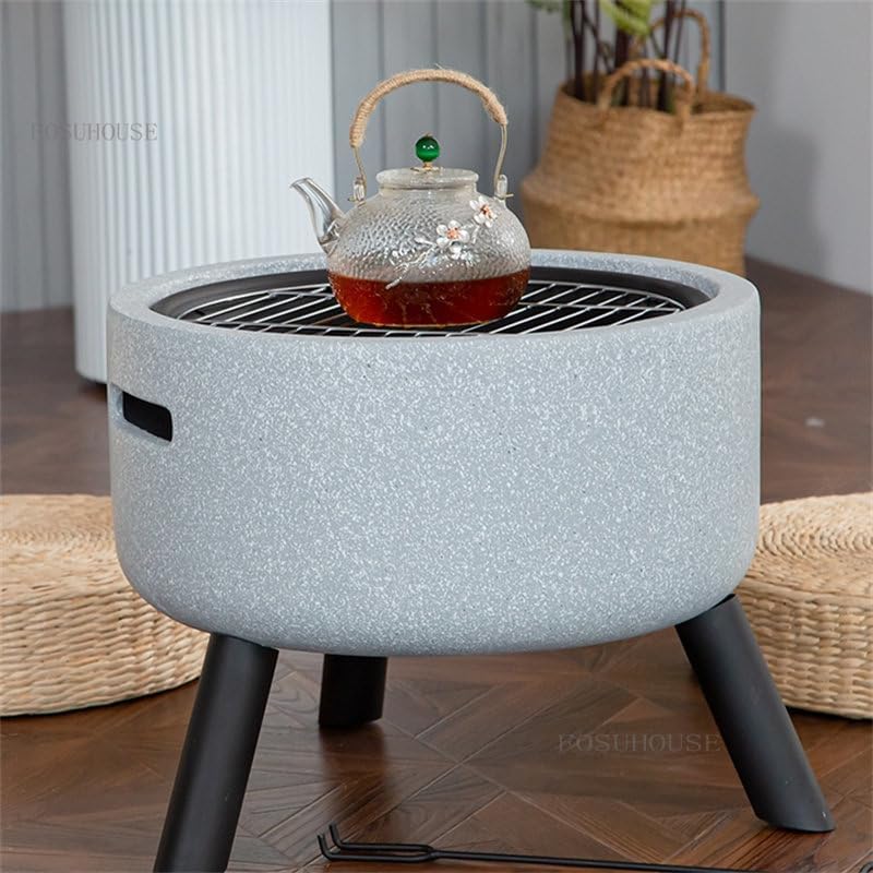 Outdoor Fireplaces Stainless Steel Burning Wood Incinerator Outdoor Camping Burned Stove Hexagonal Table BBQ Grill Folding Portable Fire Pit Fire Pits