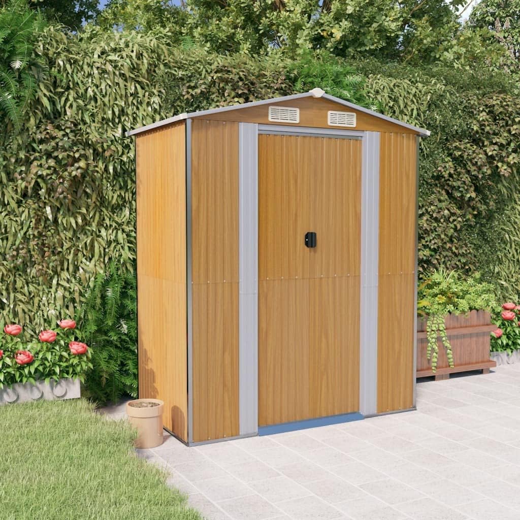 Outdoor Storage Garden Storage Room Outdoor Tool Shed Garden Shed Light Brown 75.6
