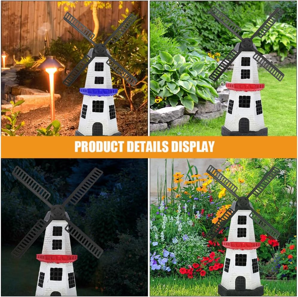 Windmill Fan Blades 20pcs Garden Windmill Fan Plastic Wind Mill Leaf Outdoor Wind Mill Part for Wind Mill