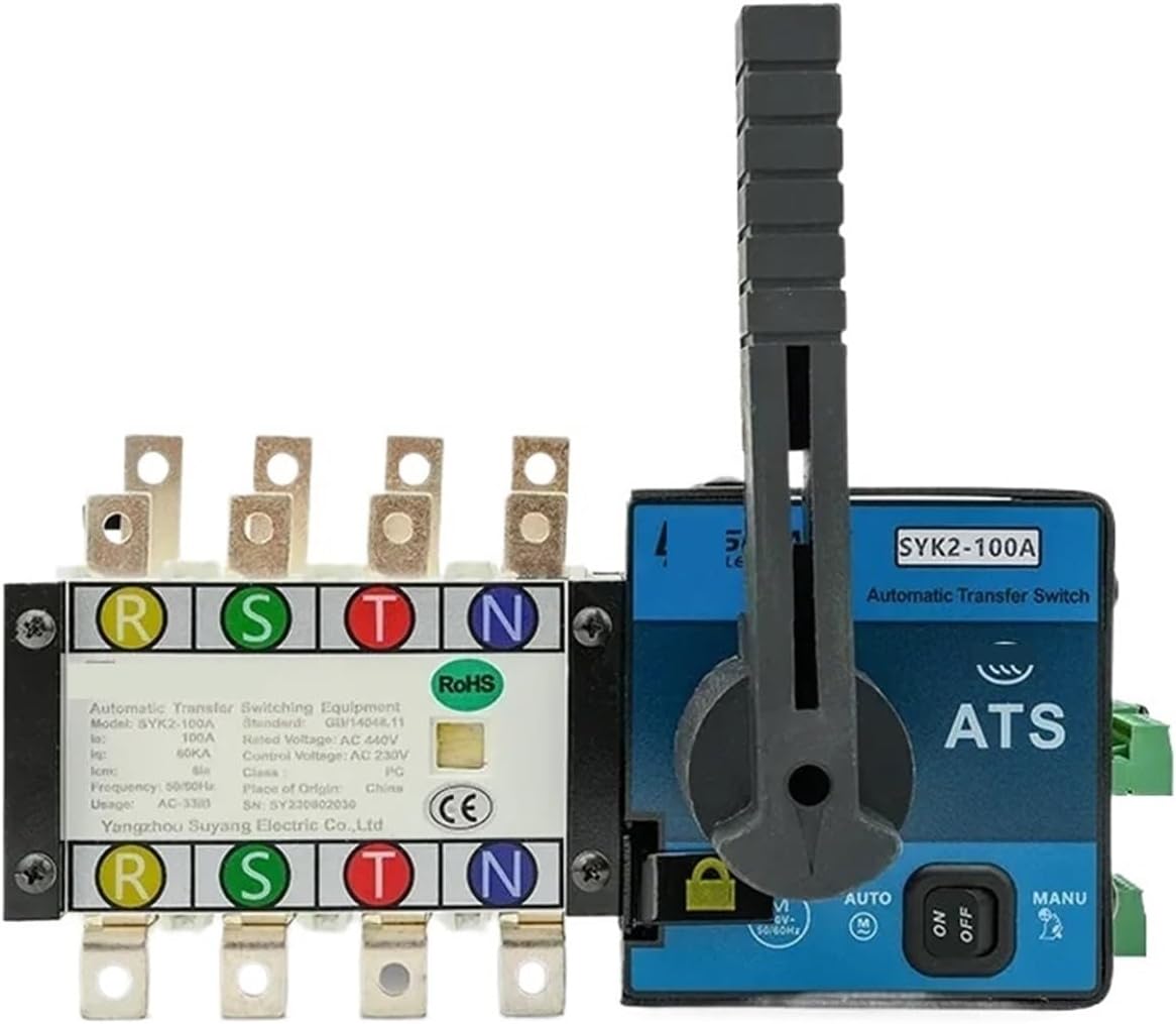 1pcs Generator 100A 160A 250A 400A 630A 4P Dual Power Transfer Switch(630A-4P)