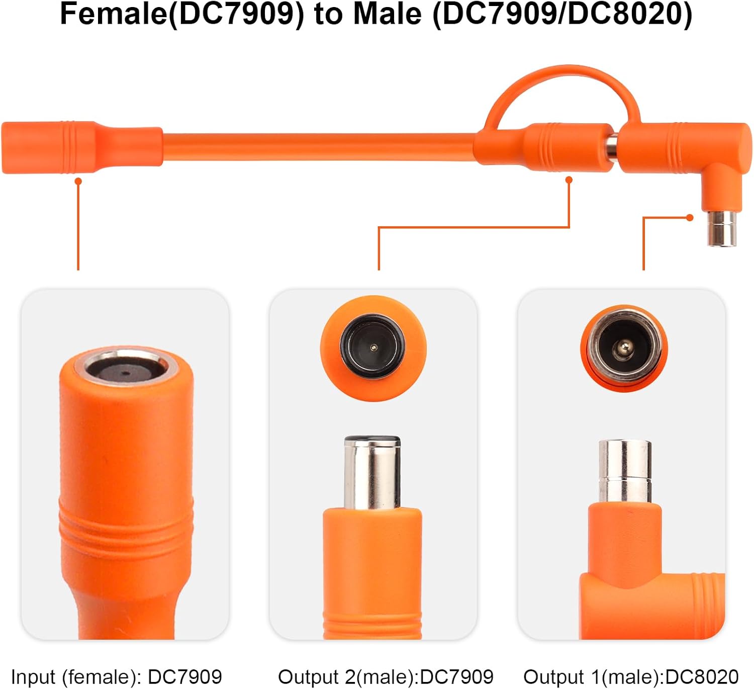 75FT 14AWG DC7909 Solar Panel Extension Cable Compatible with Jackery Solar Generator,Solar Charging Cord Female to Male with DC8020 Power Adapter Suit for Gz Yeti,Anker Jackery Portable Power Station