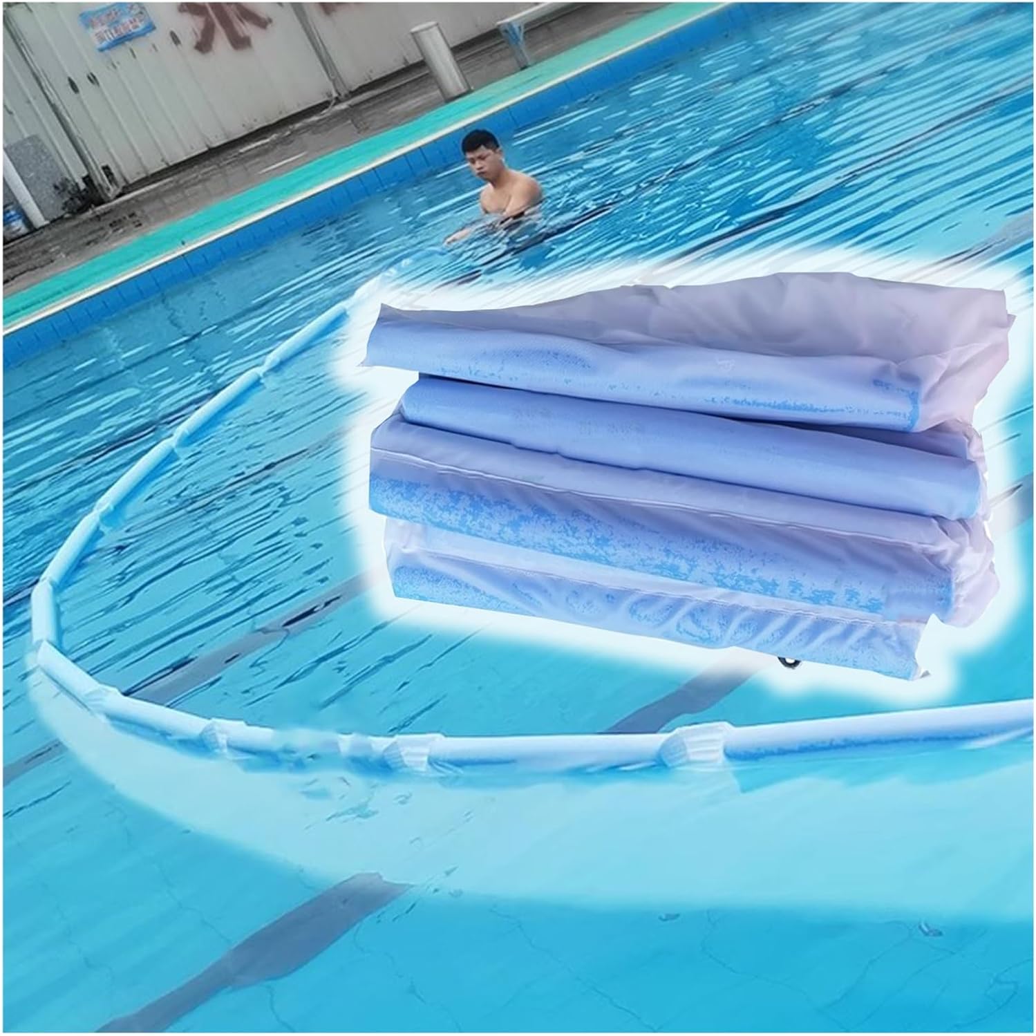 Replacement Pool Skimmer Net - Leaf Rake Netting for Outdoor Pools, Large Area Pool Cleaning Net with Fine Mesh Net Catcher 27.5