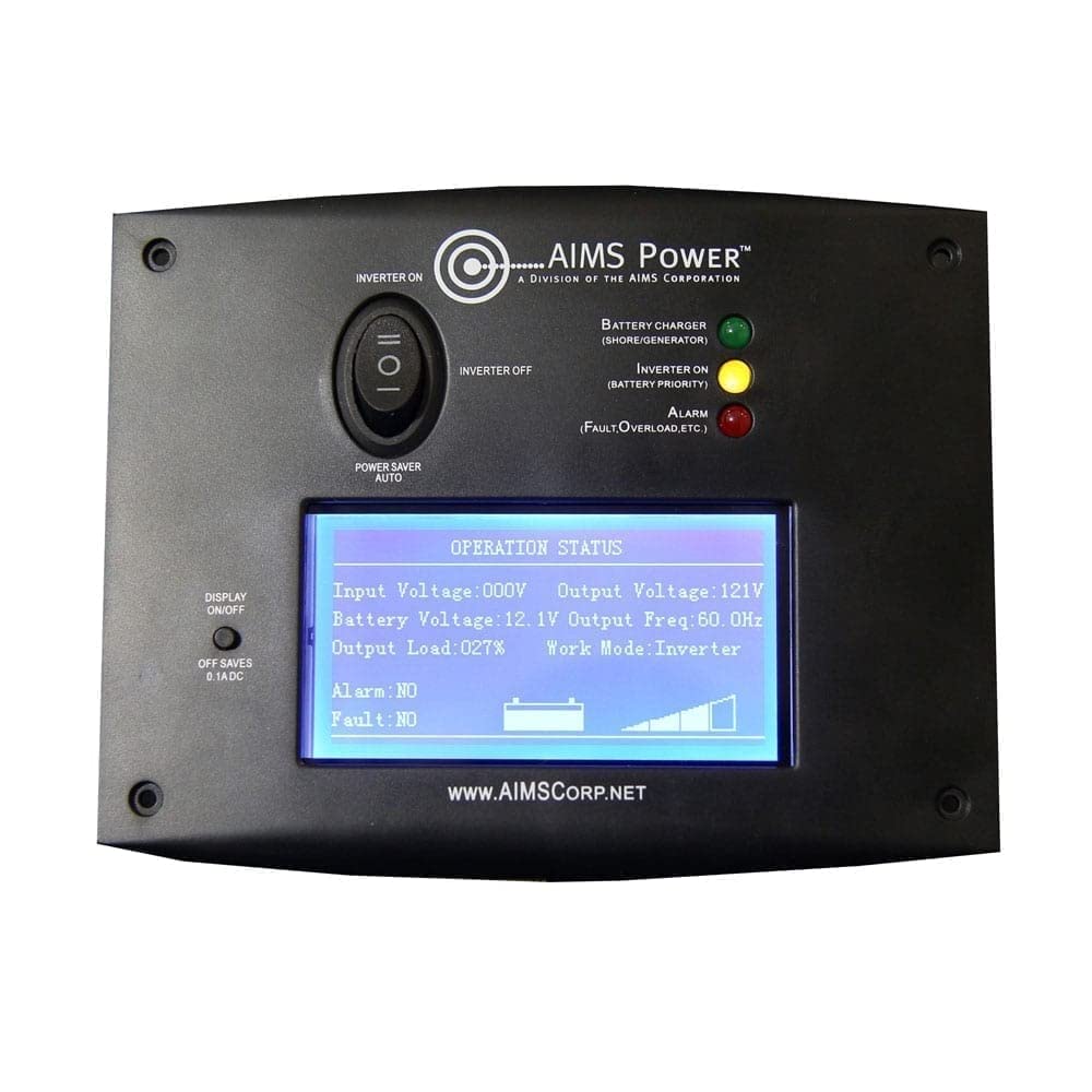AIMS Power 6000 Watt / 18000 Watt Peak Pure Sine Inverter Charger 48 Volt DC to 120 Volt AC with LCD Remote