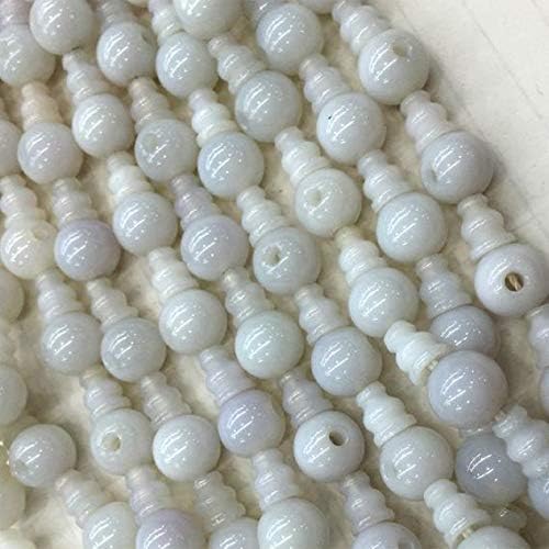 1 strands natural white agate pagoda tee three links buddha head tibet guru barrel big hole beads 10mm+6x8mm(10 sets/lot) 04204