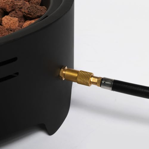 HGD 16 inch Portable Propane Fire Pit for Camping,Outdoor Fire Pit with Cooking Support 30000 BTU Smokeless Gas Fire Pits for Outside Patio