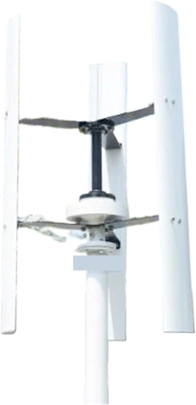 Windmill Generator, 1000W Low Noise Home Wind Power Turbine Generator 1KW 12V 24V 48V Free Energy Upright Windmill Low Wind Speed Starting Wind Turbines (Color : White, Size : 48V_1000W)