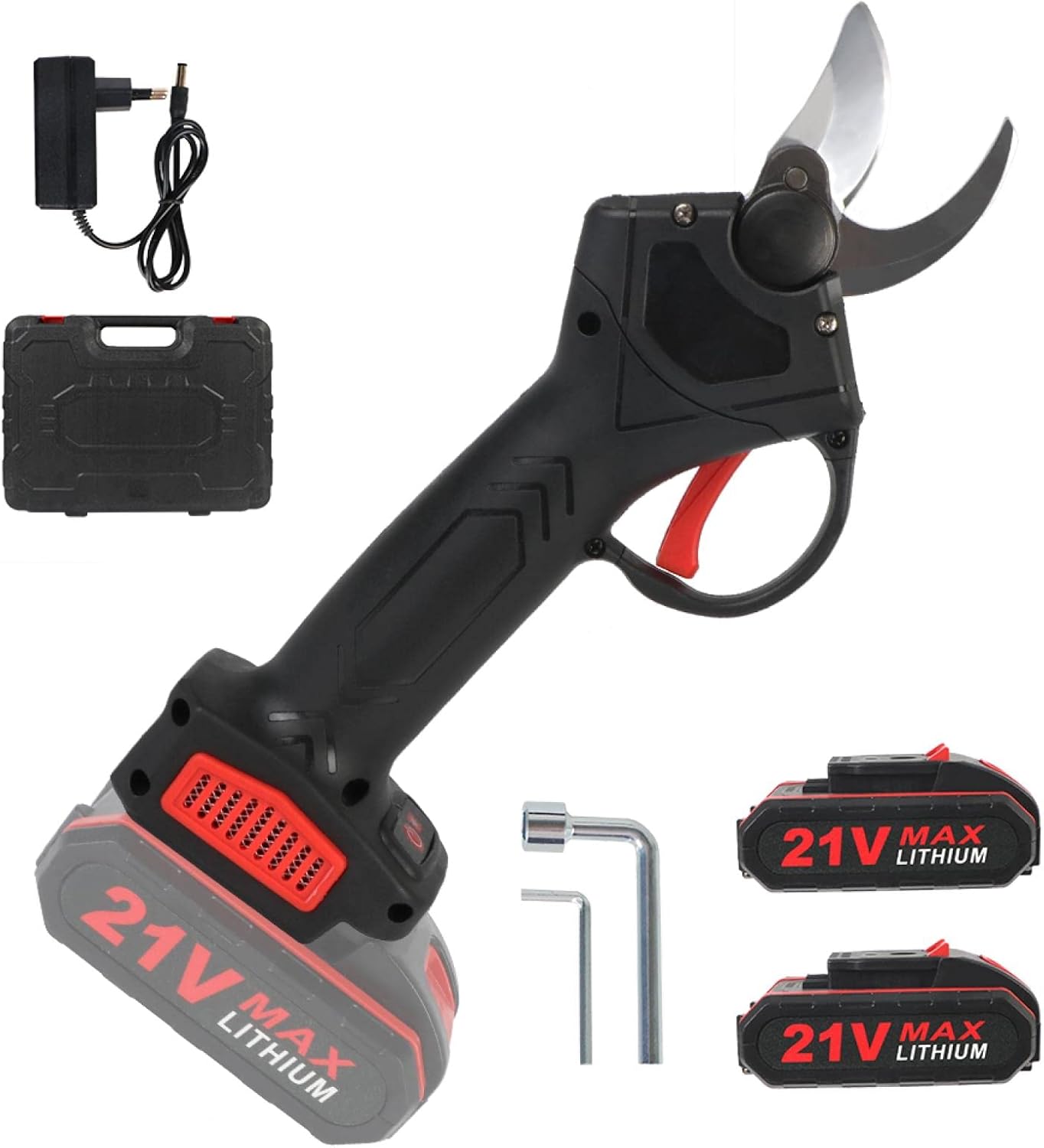 Pruning Shear Electric Tree Branch Professional with Rechargeable Batteries Cutting Diameter Plug Branch Pruner Cordless