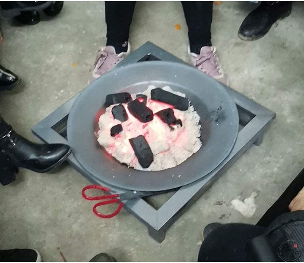 Fire pits Small Stove Outdoor Fire Pit with Log Grate Metal Firepit Patio Stove Wood Burning BBQ Grill Fire Pits Bowl, Poker for Backyard Garden Fire Pit