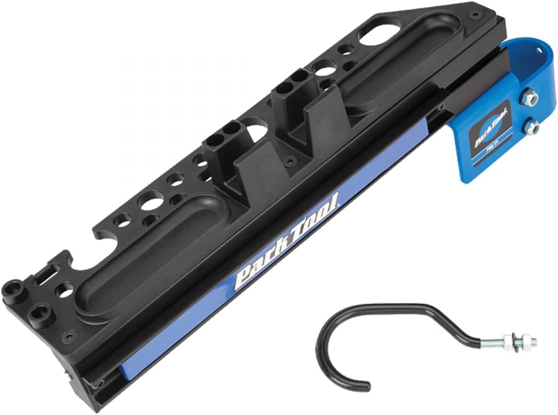 Park Tool Deluxe Tool and Work Tray PRS-TT-1 - Universal Mounting Accessory for Bicycle Repair Stands, Heavy-Duty Steel Construction, Compatible with PRS Series, Versatile Workshop Organization, Black