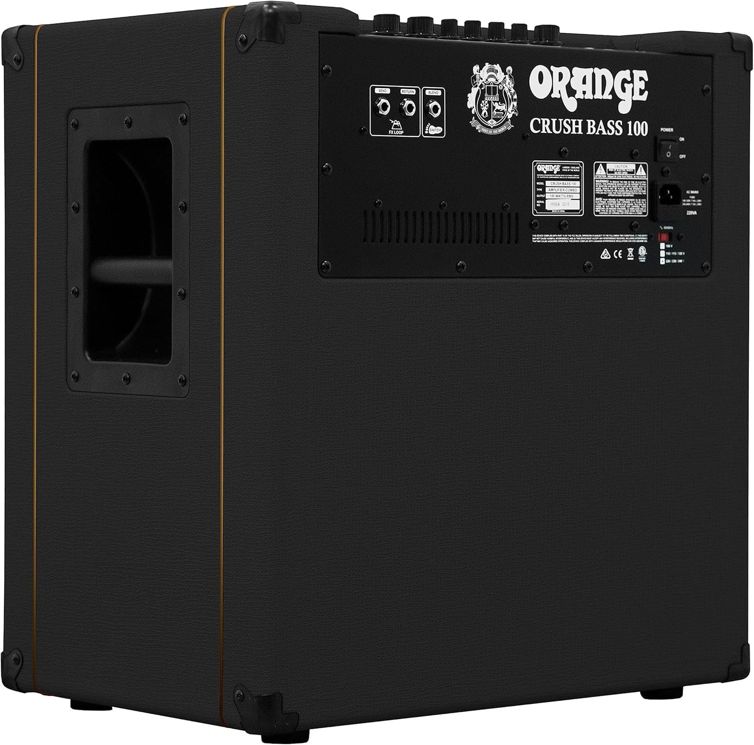 Crush Bass 100W Bass Guitar Combo Amp, Black