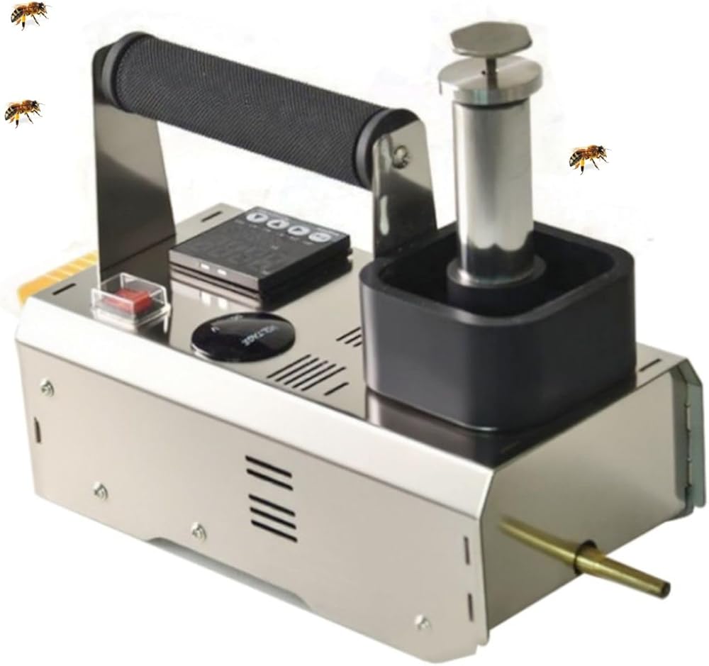 Upgraded Oxalic Acid Vaporizer - Cordless Wireless Beekeeping Tool (18V, No Battery) 4000mAh, Heavy-Duty Stainless Steel Fogger with Copper Nozzle & Precise Temp Control for Hive Maintenance