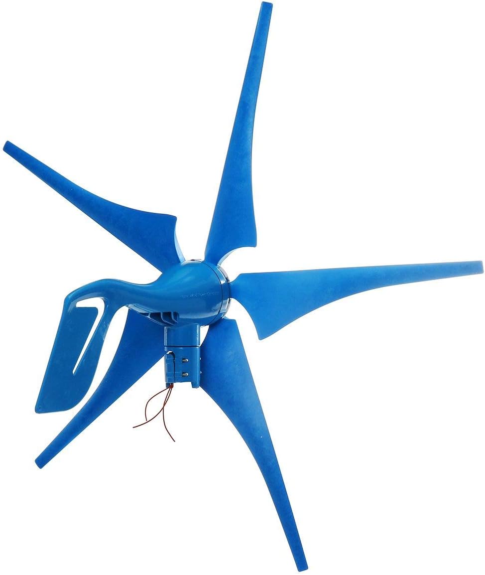2KW/3KW 12V Wind Turbinen Generator Alternative Energy Generator Wind Generator 5 Blades Motor Kit with Charge Controller,3000w