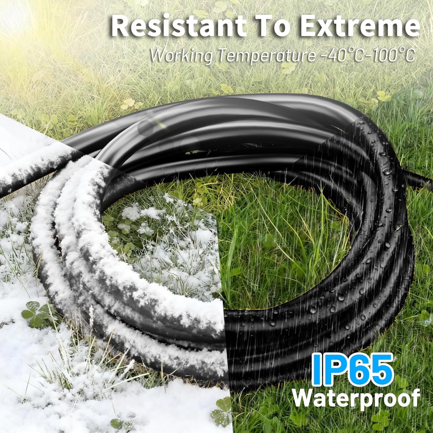 30 Amp Generator Extension Cord 4 Prong 25FT, NEMA L14-30P/L14-30R 10 Gauge Extension Cord Twist Lock Generator Power Cord Heavy Duty, STW 125/250V 7500W, Yellow ETL Listed