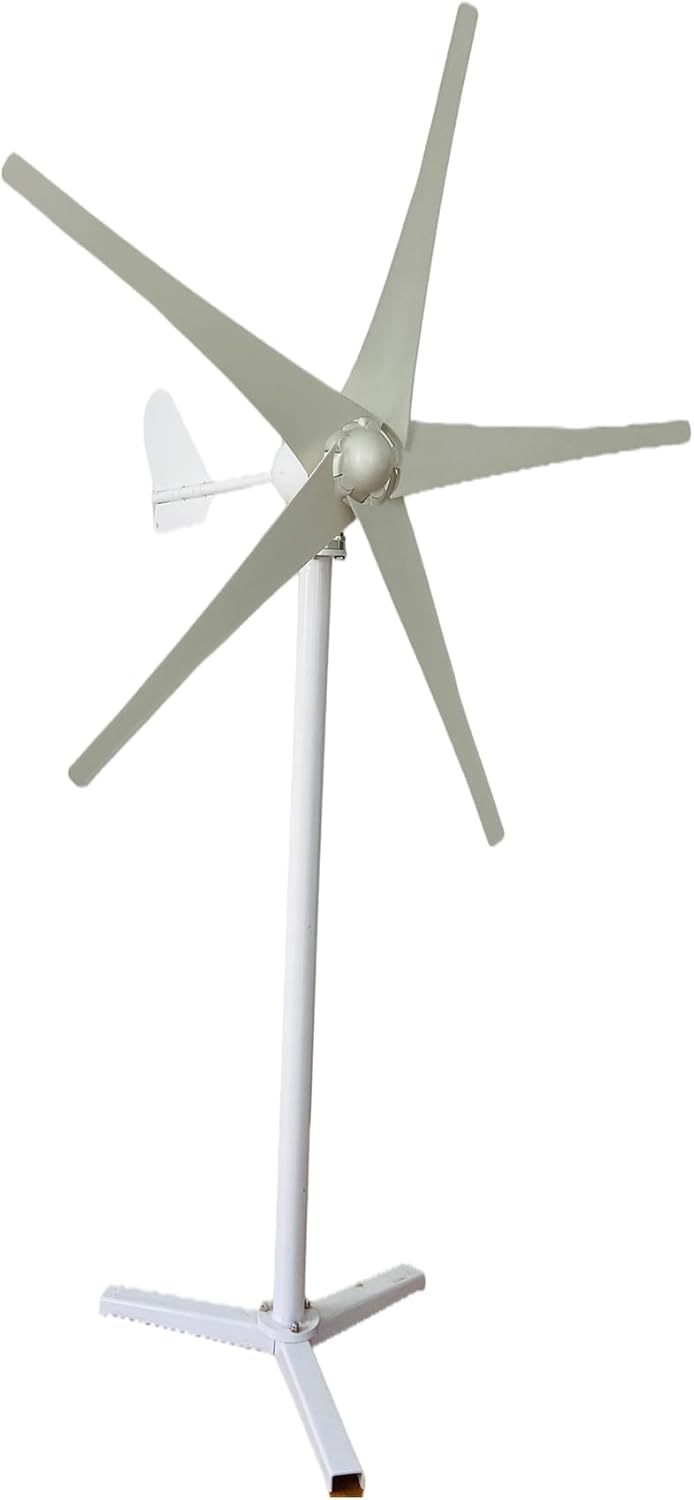 2500W Small Wind Generator Home Use12v 24V 48V, Wind Power Generator with MPPT Controller Suitable for Home Farm RVs(5 Blades)