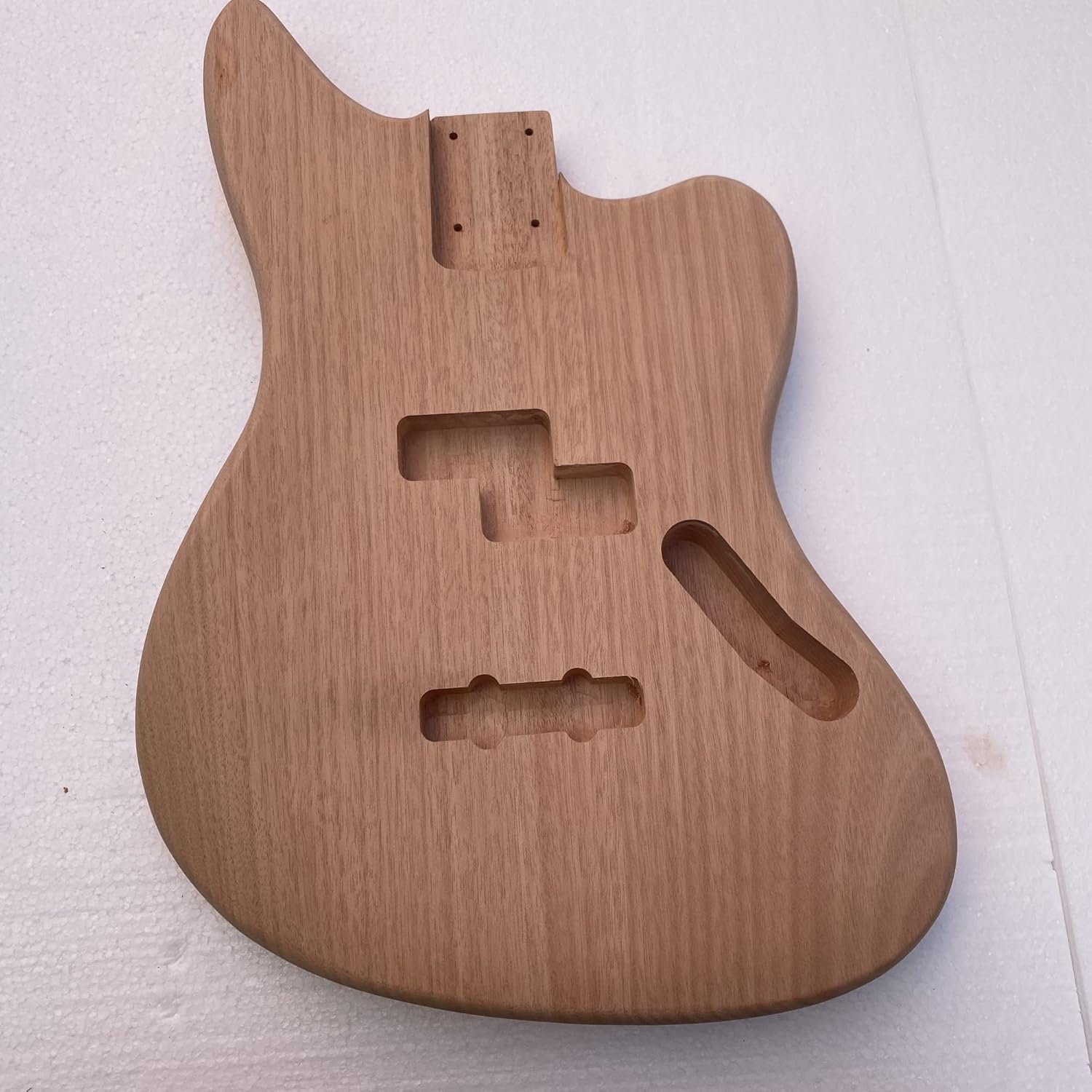 TSTS Bass Mahogany Unfinish Electric Guitar Body for DIY Guitar Accessory Guitar DIY Accessory