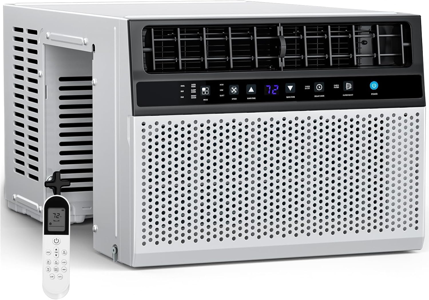 COWSAR 12000 BTUs Window Room Air Conditioner for Room, Window Air Conditioner, Cools Up 550sq.ft,Window AC Unit with Cooling, Dehumidifier and 3 Fan speeds, 24-hour timer & ECO mode