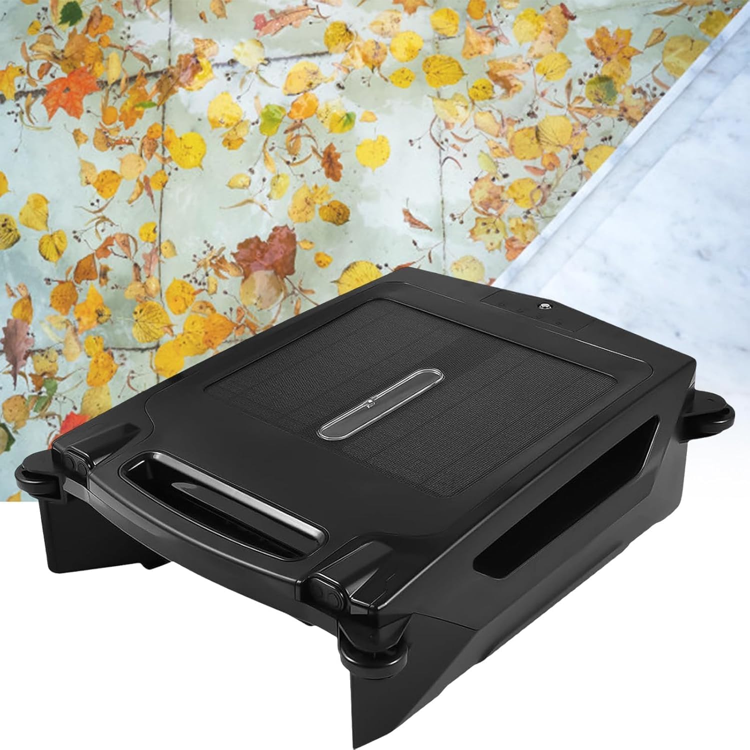 Solar/Rechargeable Dual Powered Robotic Pool Skimmer, Auto Pool Cleaner, with Normal/Fast Ceaning Mode