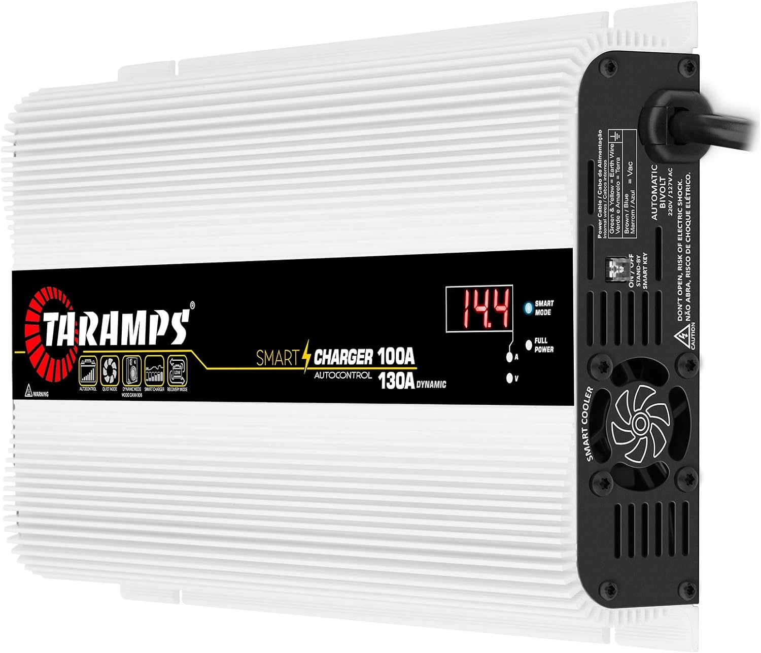 Taramps Smart Charger 100/130A battery charger 130A dynamic mode car audio system power supply 1850 watts max output power bivolt automatic 127/220VAC