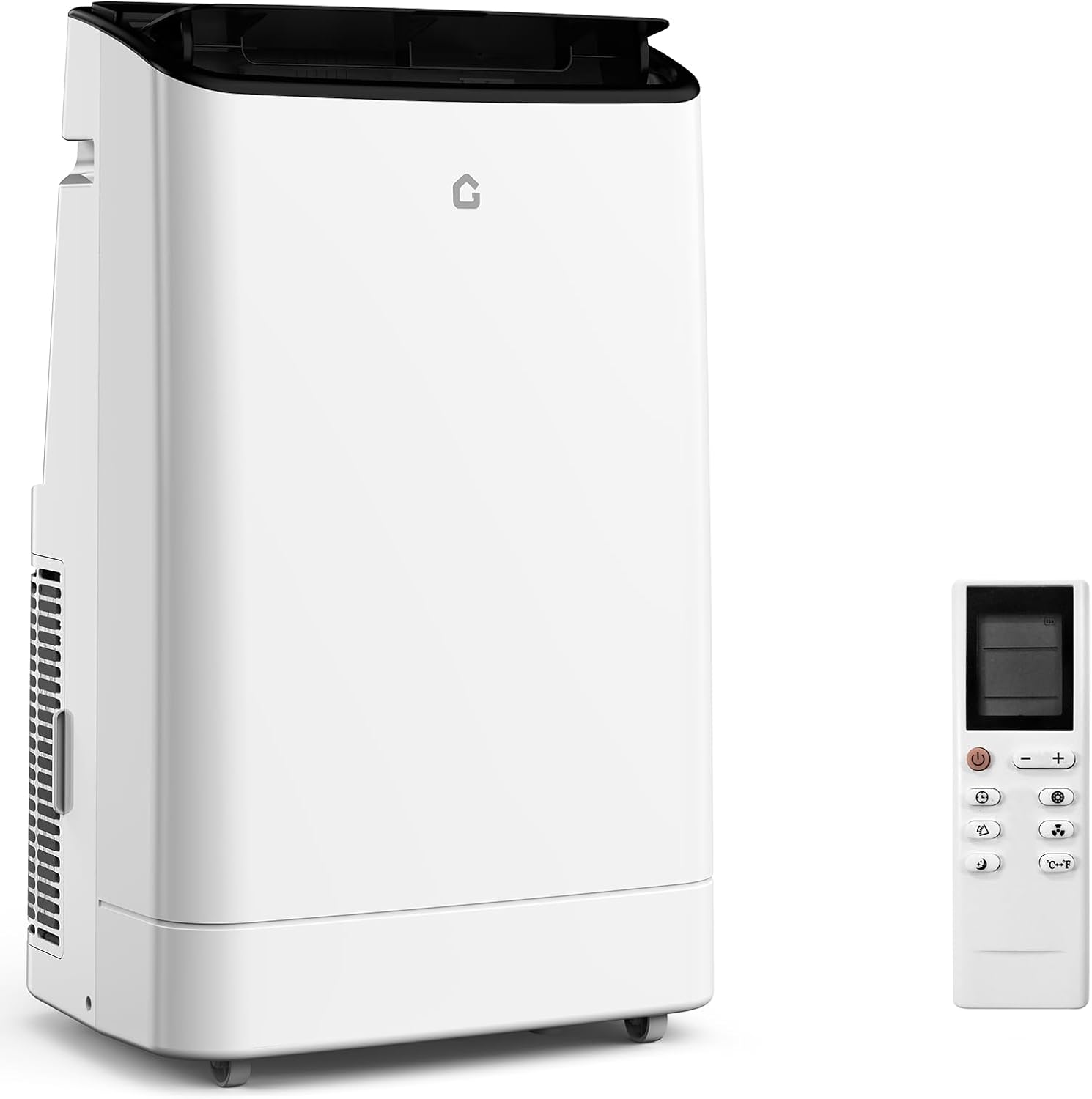 Portable Air Conditioner 14000 BTUs - 3-in-1 Cooling Unit for 750 Sq. Ft with 90Pints/Day Dehumidifier, 50dB Ultra Quiet, Self-Evaporative & Window Kit, 24H Timer,(Black Top Cover)