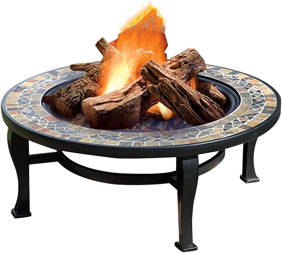 Home Fire Pit Bowl Fire Pit, Barbecue, Coffee Table Three in One Domestic Charcoal Grill Villa Courtyard Heating Stove Outdoor Fire Pit Table