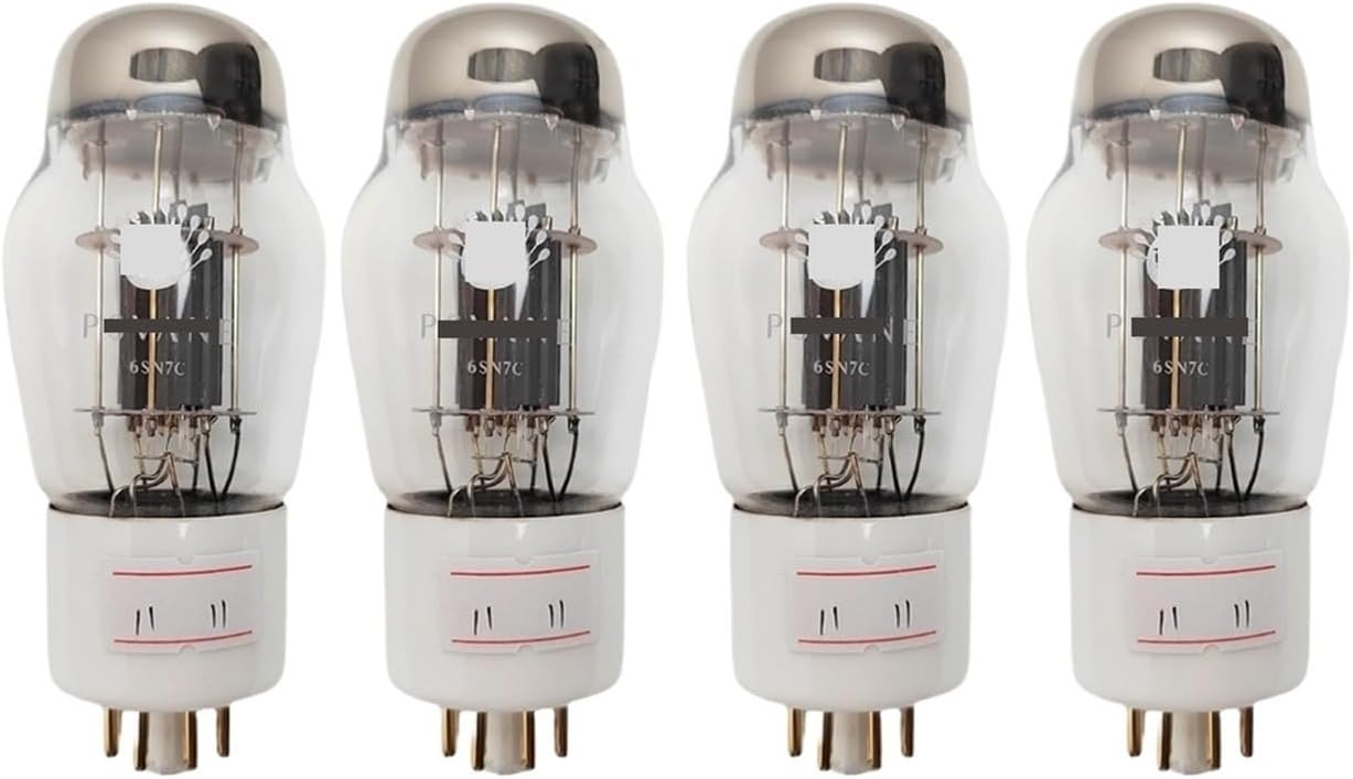 6SN7C Vacuum Tube Audio Valve Replaces 6SN7 6N8P 6H8C CV181 high Fidelity Audio Amplifier(4pcs Matched Quad)
