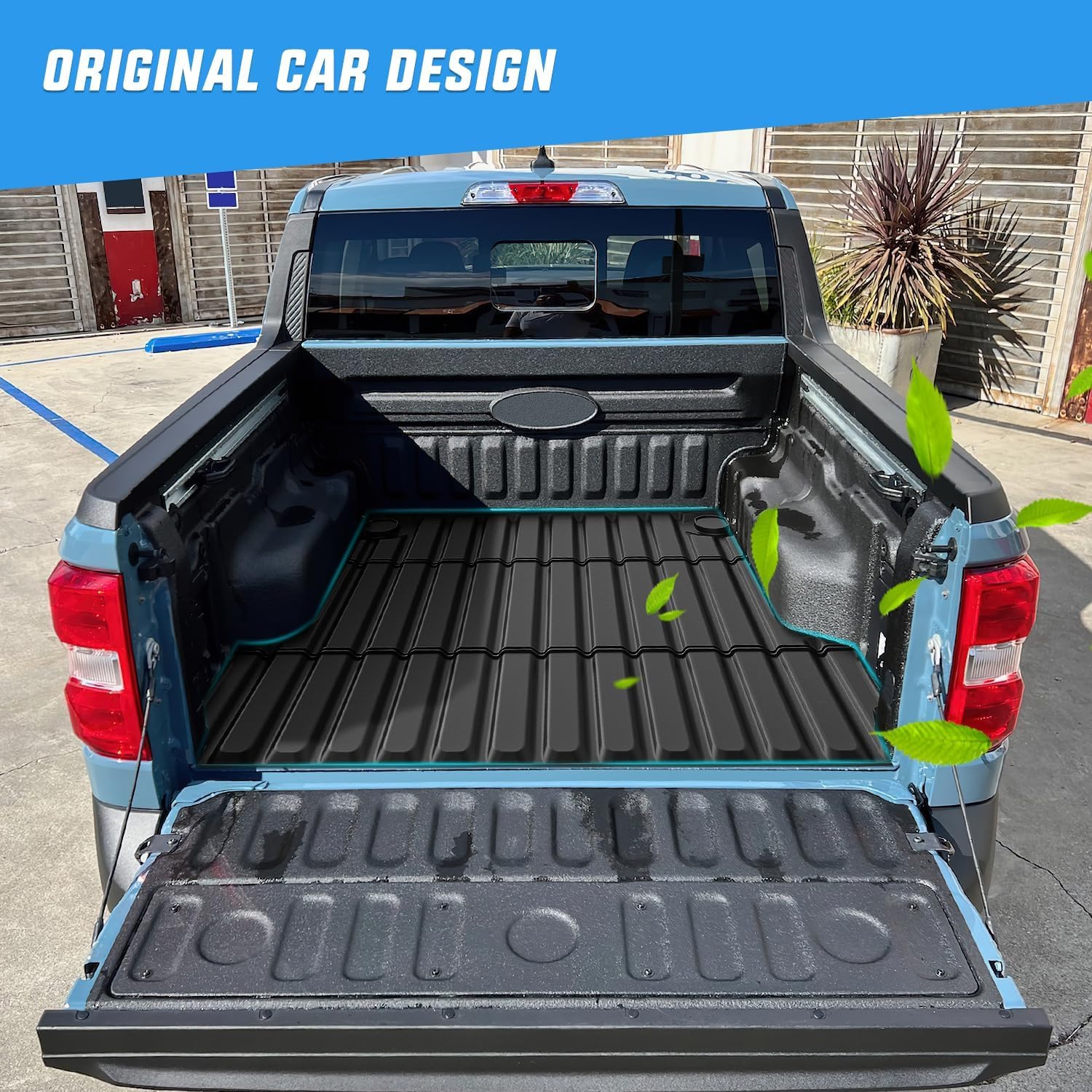 Nilight Truck Bed Mat for 22-25 Ford Maverick Hybrid&Gas 4.5FT, TPE Anti-Slip Cargo Bed Liner Mat for 2022 2023 2024 2025 Ford Maverick Hybrid & Gas, All Weather Protection for Your Truck
