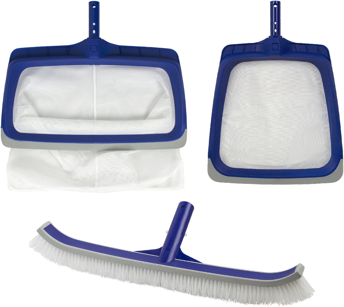 Poolmaster 20001 Deluxe Heavy Duty Vinyl Liner Swimming Maintenance Cleaning Kit for Above or In-Ground Pools, Blue