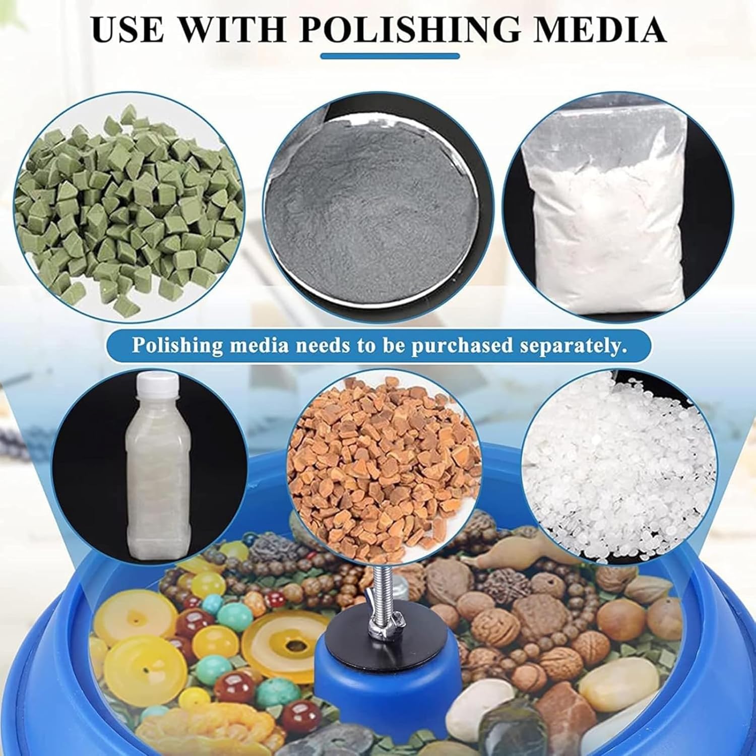 Jewellery polisher jewellery, vibration tumbler vibration polishing machine, polishing drum polishing machine rotary rotary tumbler jewellery polishing for metal parts, gemstones, jade crafts, car par