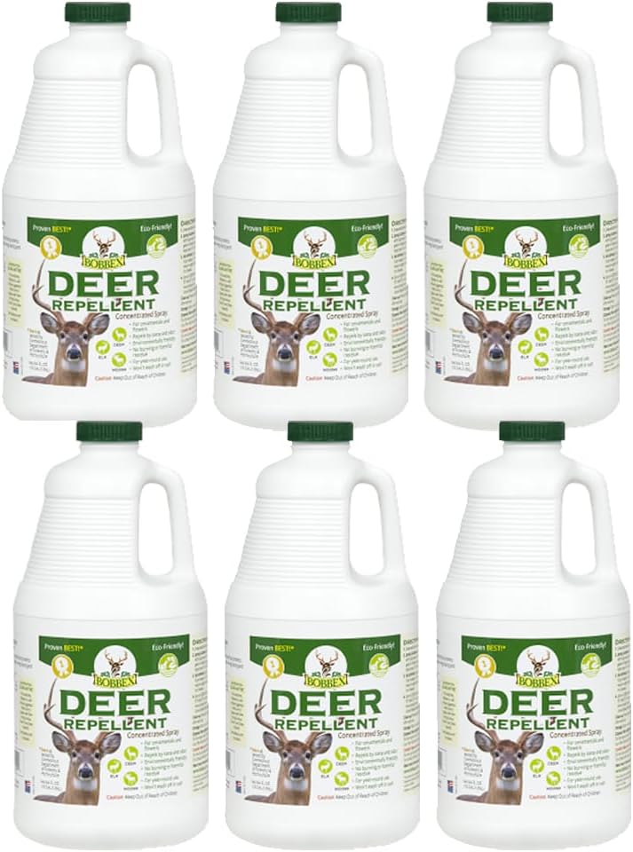Bobbex Concentrated Deer Repellent Deer, Elk, and Moose Deterrent Concentrate (64 oz.) UB-U9NT-KE8U - 6 Case Pack